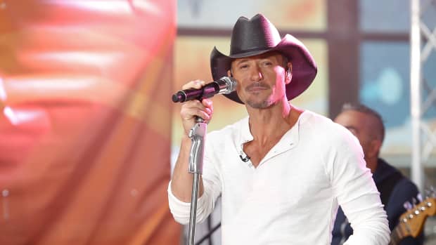 NEW YORK-MAY 23: Country music singer Tim McGraw performs at the Toyota Concert Series on the Today Show at Rockefeller Plaza on May 23, 2014 in New York City.