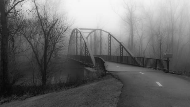 Incredible fog I encountered one day in late January, it gave an incredible mood to the area and this local bridge.