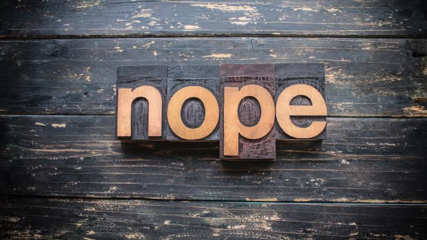 letters that spell "nope"